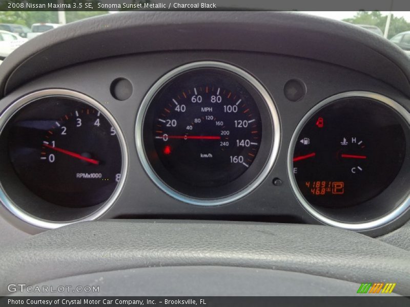 Sonoma Sunset Metallic / Charcoal Black 2008 Nissan Maxima 3.5 SE