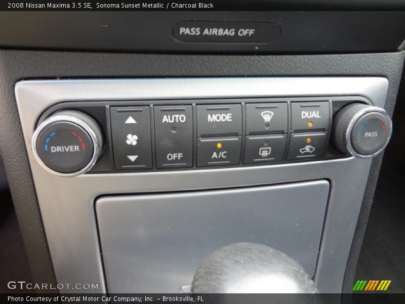 Sonoma Sunset Metallic / Charcoal Black 2008 Nissan Maxima 3.5 SE