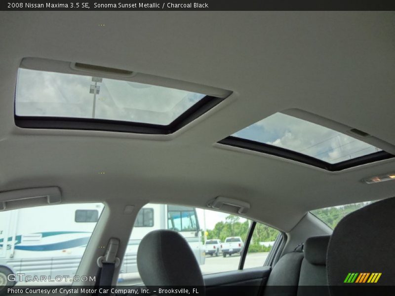 Sonoma Sunset Metallic / Charcoal Black 2008 Nissan Maxima 3.5 SE
