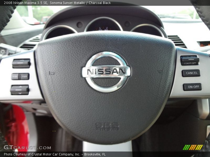 Sonoma Sunset Metallic / Charcoal Black 2008 Nissan Maxima 3.5 SE