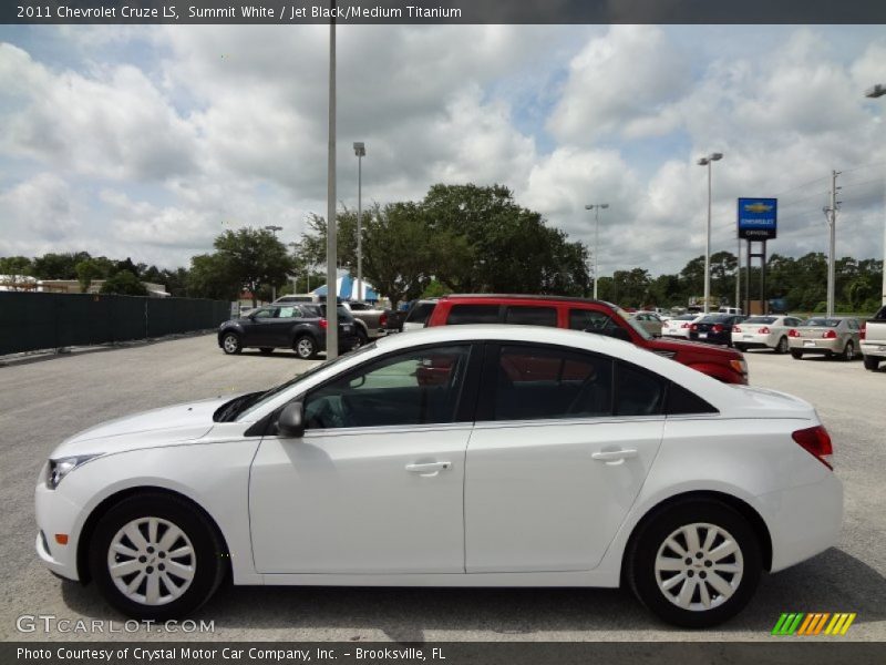 Summit White / Jet Black/Medium Titanium 2011 Chevrolet Cruze LS
