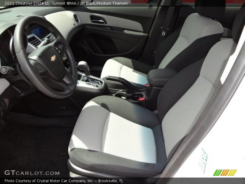Summit White / Jet Black/Medium Titanium 2011 Chevrolet Cruze LS