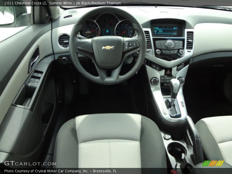 Summit White / Jet Black/Medium Titanium 2011 Chevrolet Cruze LS