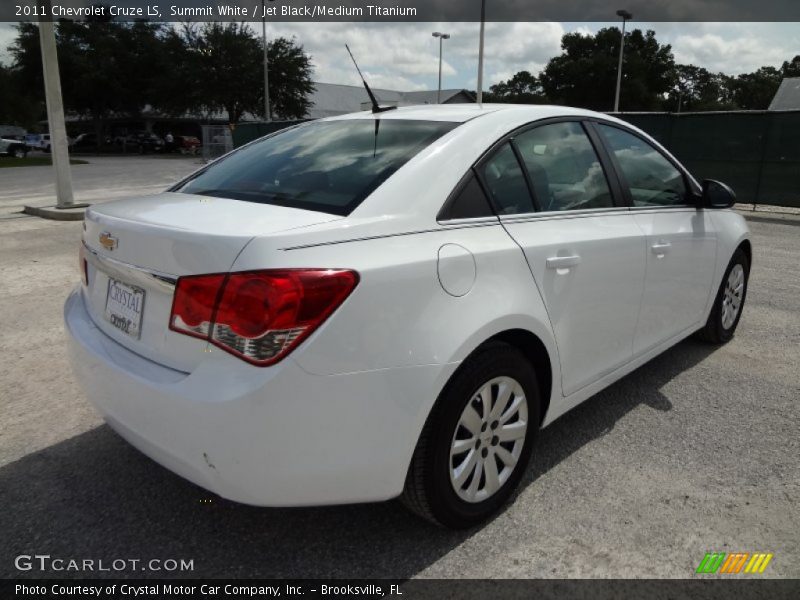 Summit White / Jet Black/Medium Titanium 2011 Chevrolet Cruze LS