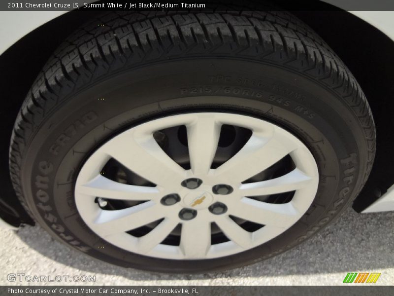 Summit White / Jet Black/Medium Titanium 2011 Chevrolet Cruze LS
