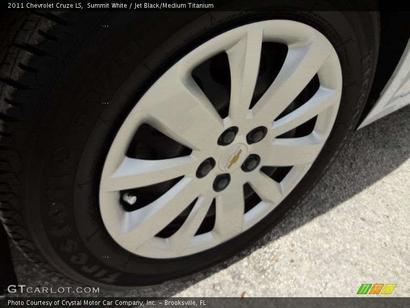 Summit White / Jet Black/Medium Titanium 2011 Chevrolet Cruze LS
