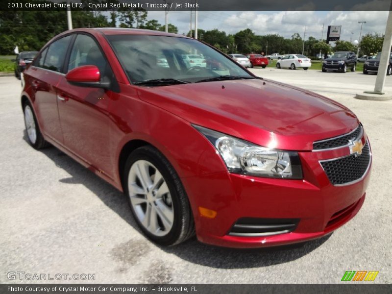 Crystal Red Metallic Tintcoat / Jet Black 2011 Chevrolet Cruze LTZ