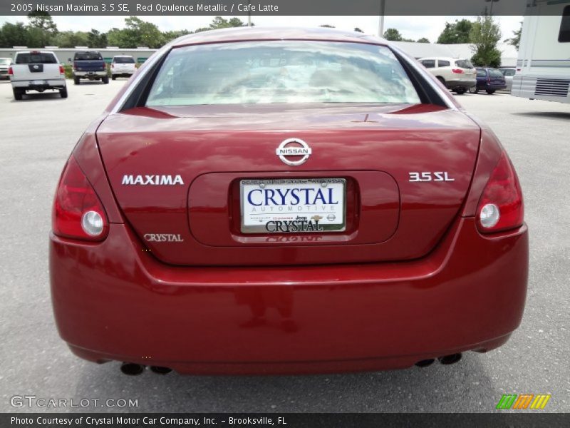 Red Opulence Metallic / Cafe Latte 2005 Nissan Maxima 3.5 SE