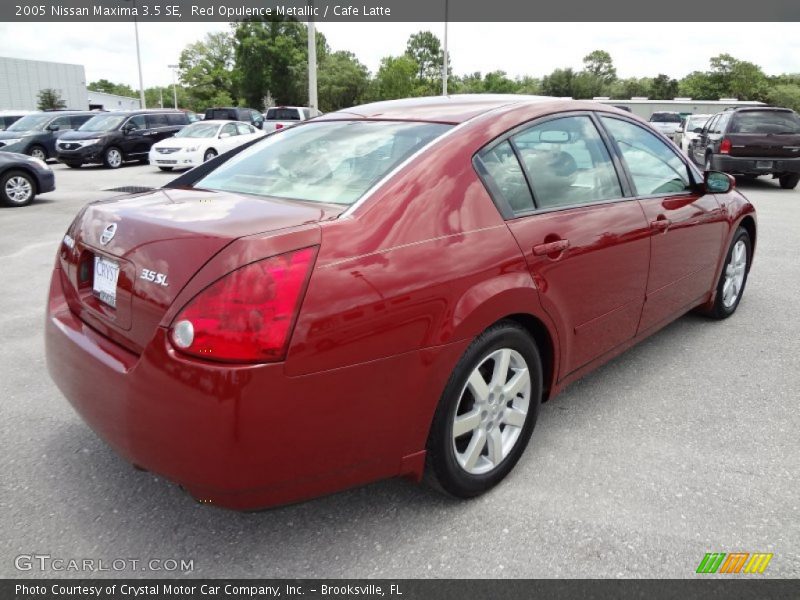 Red Opulence Metallic / Cafe Latte 2005 Nissan Maxima 3.5 SE