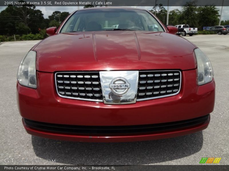 Red Opulence Metallic / Cafe Latte 2005 Nissan Maxima 3.5 SE