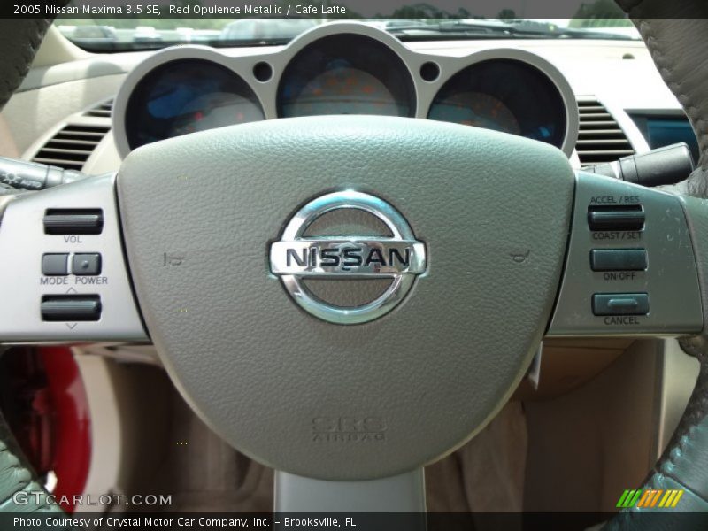 Red Opulence Metallic / Cafe Latte 2005 Nissan Maxima 3.5 SE