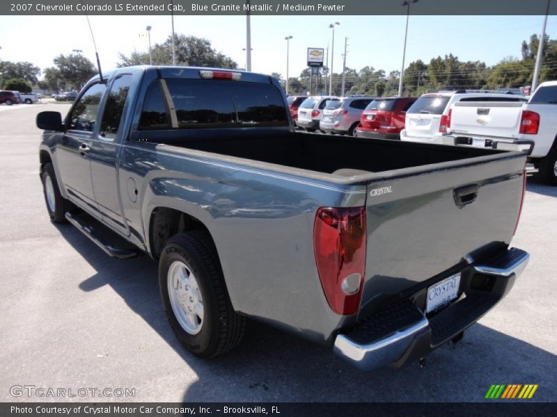 Blue Granite Metallic / Medium Pewter 2007 Chevrolet Colorado LS Extended Cab