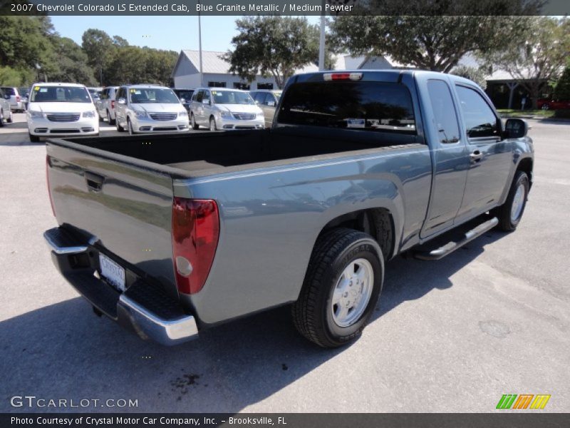 Blue Granite Metallic / Medium Pewter 2007 Chevrolet Colorado LS Extended Cab