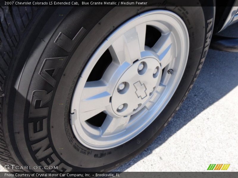 Blue Granite Metallic / Medium Pewter 2007 Chevrolet Colorado LS Extended Cab