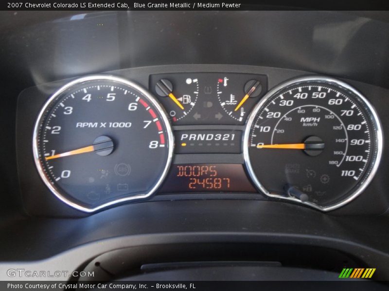 Blue Granite Metallic / Medium Pewter 2007 Chevrolet Colorado LS Extended Cab