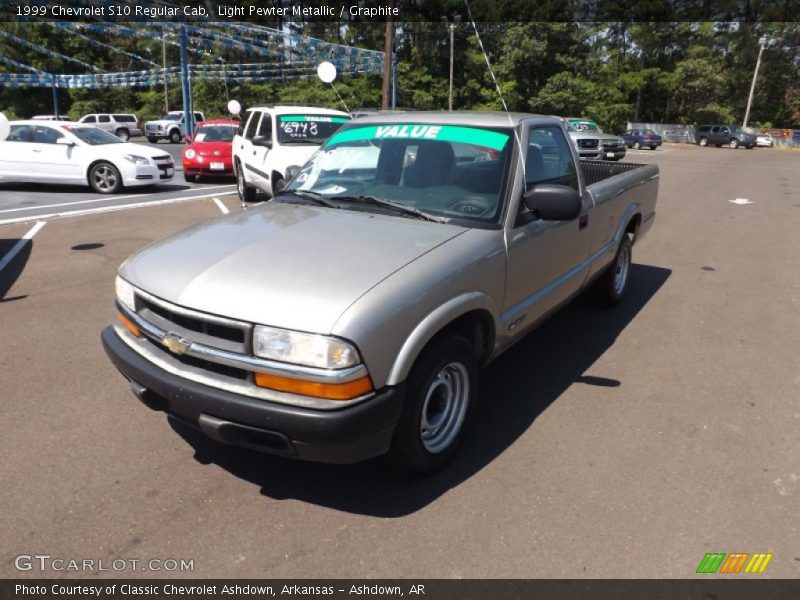 Light Pewter Metallic / Graphite 1999 Chevrolet S10 Regular Cab