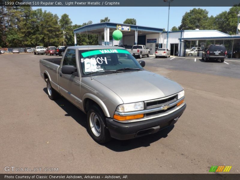 Light Pewter Metallic / Graphite 1999 Chevrolet S10 Regular Cab