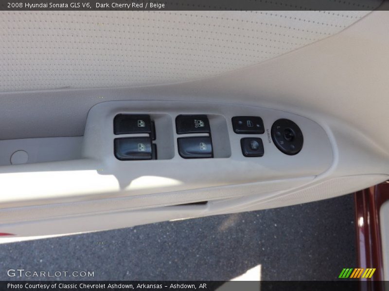 Dark Cherry Red / Beige 2008 Hyundai Sonata GLS V6