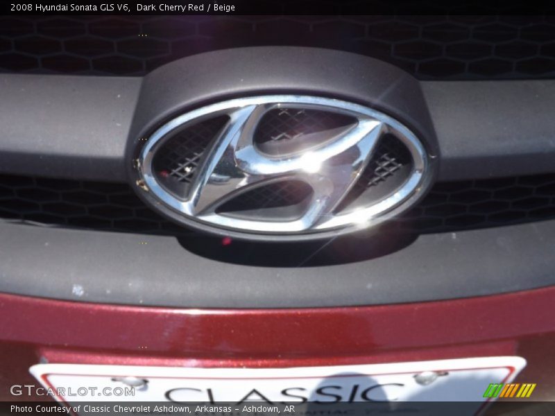 Dark Cherry Red / Beige 2008 Hyundai Sonata GLS V6