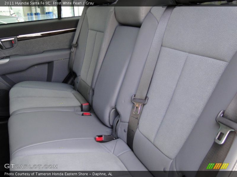 Frost White Pearl / Gray 2011 Hyundai Santa Fe SE