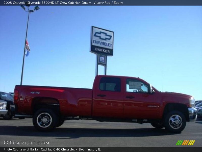 Victory Red / Ebony 2008 Chevrolet Silverado 3500HD LT Crew Cab 4x4 Dually
