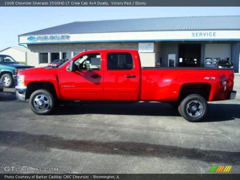 Victory Red / Ebony 2008 Chevrolet Silverado 3500HD LT Crew Cab 4x4 Dually