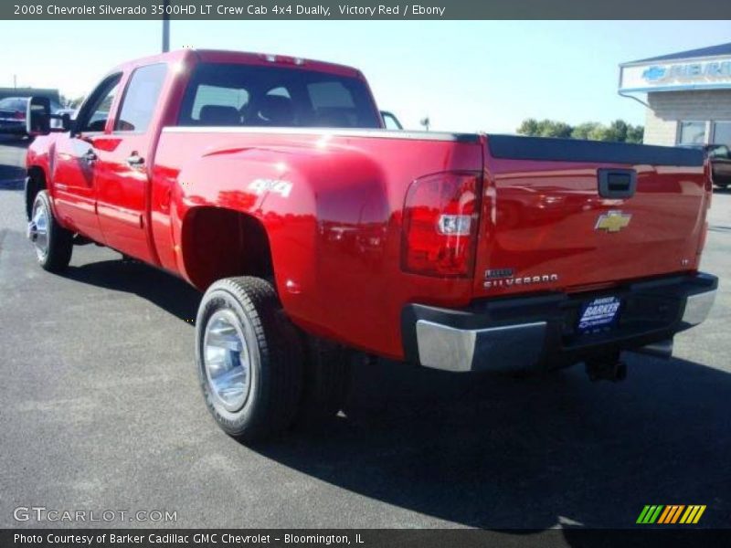 Victory Red / Ebony 2008 Chevrolet Silverado 3500HD LT Crew Cab 4x4 Dually