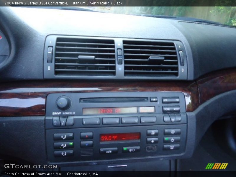 Titanium Silver Metallic / Black 2004 BMW 3 Series 325i Convertible