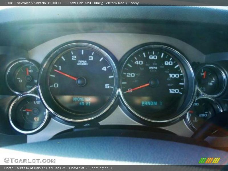 Victory Red / Ebony 2008 Chevrolet Silverado 3500HD LT Crew Cab 4x4 Dually