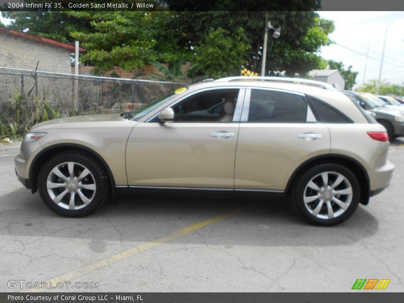 Golden Sand Metallic / Willow 2004 Infiniti FX 35