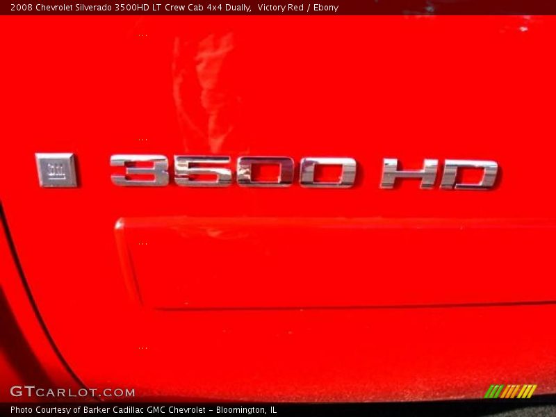 Victory Red / Ebony 2008 Chevrolet Silverado 3500HD LT Crew Cab 4x4 Dually