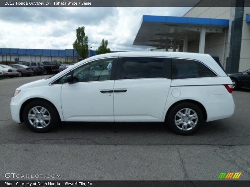 Taffeta White / Beige 2012 Honda Odyssey LX