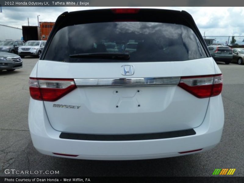 Taffeta White / Beige 2012 Honda Odyssey LX