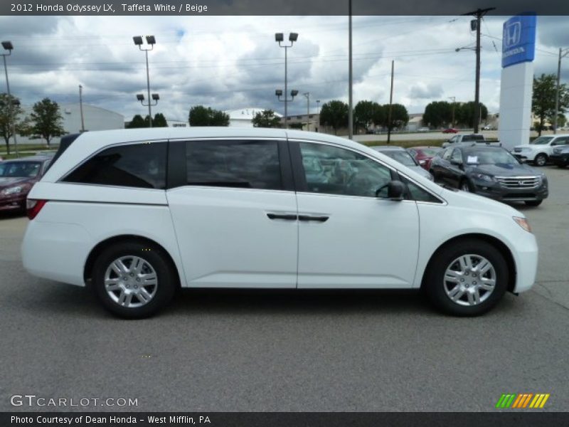 Taffeta White / Beige 2012 Honda Odyssey LX