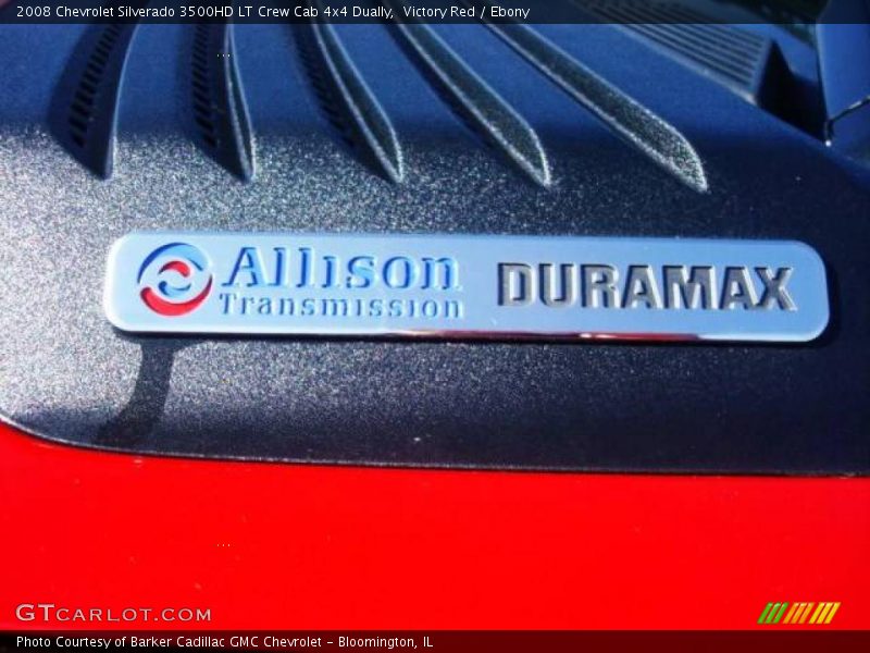 Victory Red / Ebony 2008 Chevrolet Silverado 3500HD LT Crew Cab 4x4 Dually