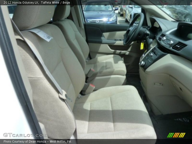 Taffeta White / Beige 2012 Honda Odyssey LX