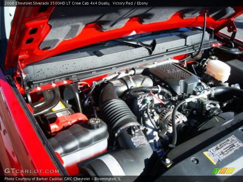 Victory Red / Ebony 2008 Chevrolet Silverado 3500HD LT Crew Cab 4x4 Dually