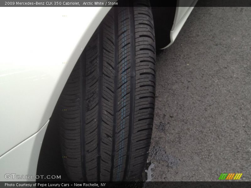 Arctic White / Stone 2009 Mercedes-Benz CLK 350 Cabriolet