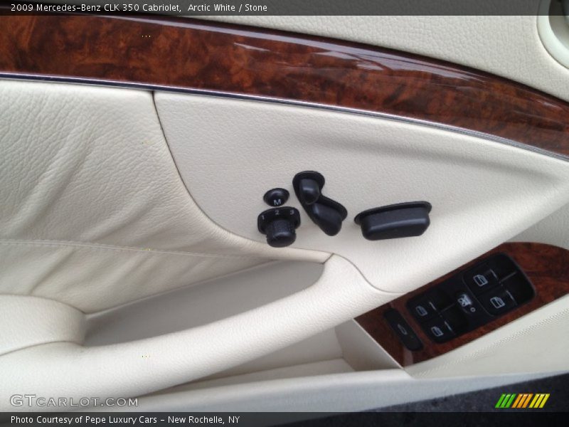 Arctic White / Stone 2009 Mercedes-Benz CLK 350 Cabriolet