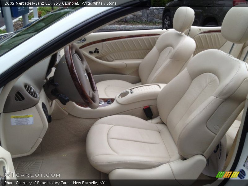  2009 CLK 350 Cabriolet Stone Interior