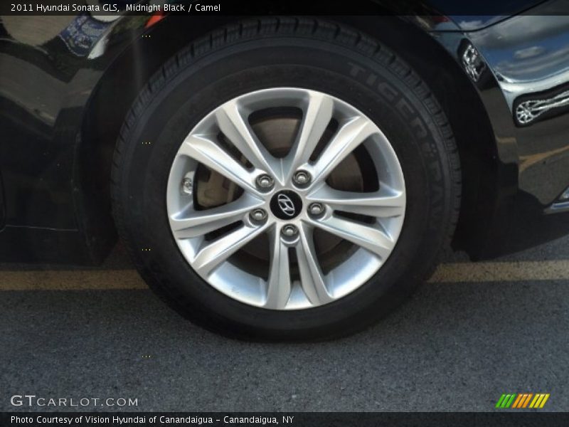 Midnight Black / Camel 2011 Hyundai Sonata GLS