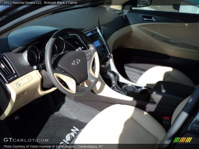 Midnight Black / Camel 2011 Hyundai Sonata GLS