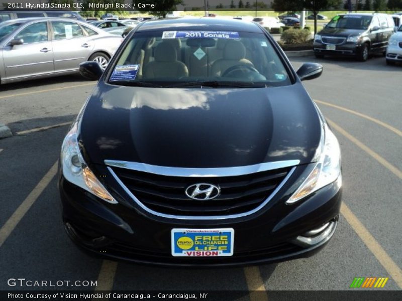 Midnight Black / Camel 2011 Hyundai Sonata GLS