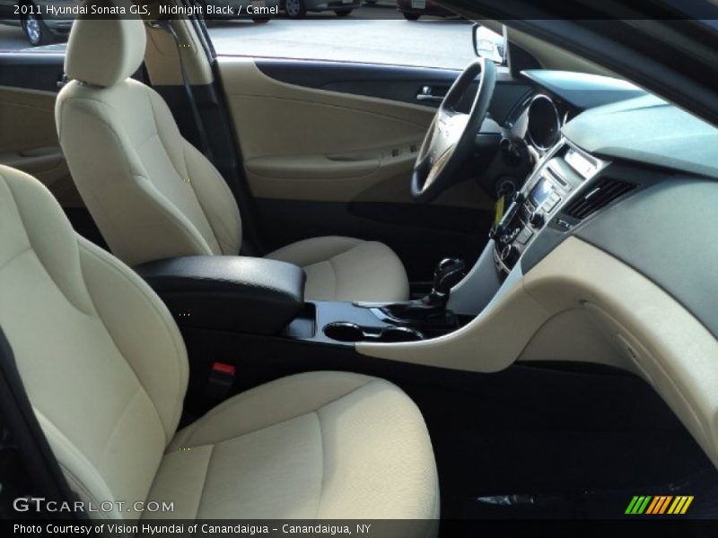 Midnight Black / Camel 2011 Hyundai Sonata GLS