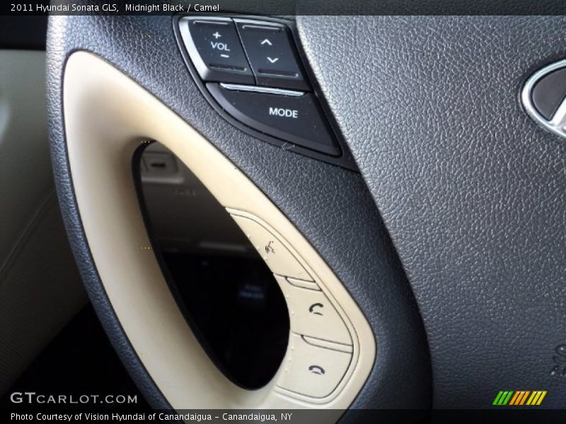 Midnight Black / Camel 2011 Hyundai Sonata GLS