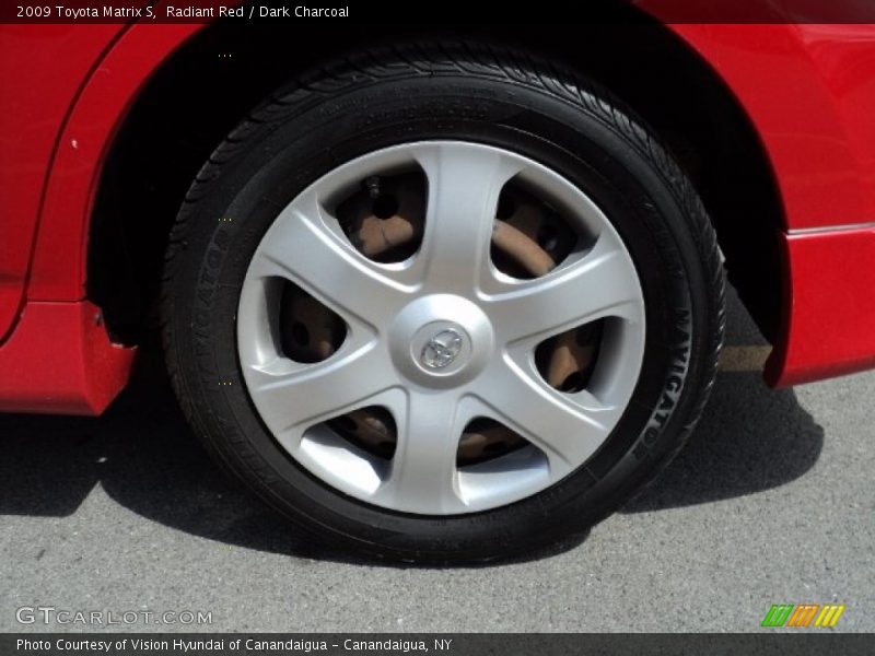 Radiant Red / Dark Charcoal 2009 Toyota Matrix S