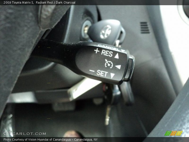 Radiant Red / Dark Charcoal 2009 Toyota Matrix S