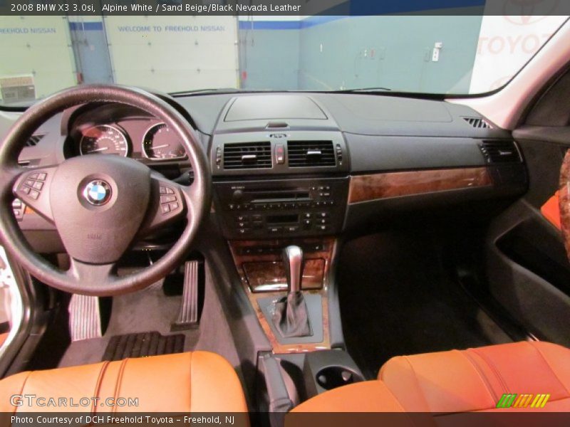 Alpine White / Sand Beige/Black Nevada Leather 2008 BMW X3 3.0si