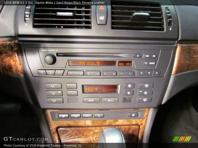 Alpine White / Sand Beige/Black Nevada Leather 2008 BMW X3 3.0si