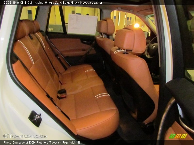 Alpine White / Sand Beige/Black Nevada Leather 2008 BMW X3 3.0si